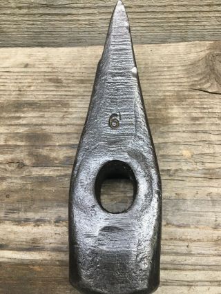 Vintage Unique Design 6 lbs Splitting Maul Axe Head Woodsman Firewood Splitting 4