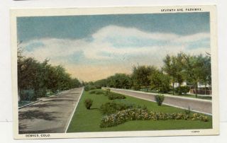 Denver Co 7th Ave Parkway Old Postcard Pc5707