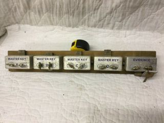 Vintage Best Master Key & Evidence Double Lock Set Of 5 Display Salesman Sample