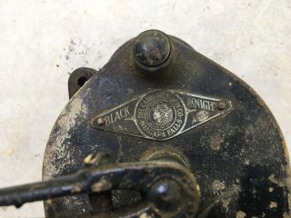 Vintage Black Knight A - 701 Hand Crank Wheel Grinder Sharpener Carborundum 1911