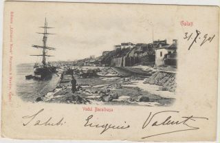 T) Postcard Galati Romania Circulated To Italy 1901