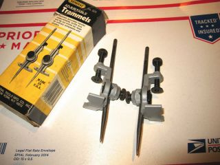 Vintage General Tools Mfg.  Co.  No.  523 Adjustable Trammels In
