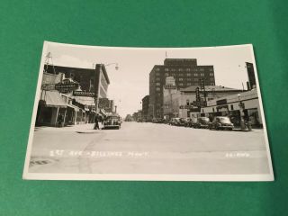 Rppc 1st Avenue Billings Montana Mt Postcard Id 1907