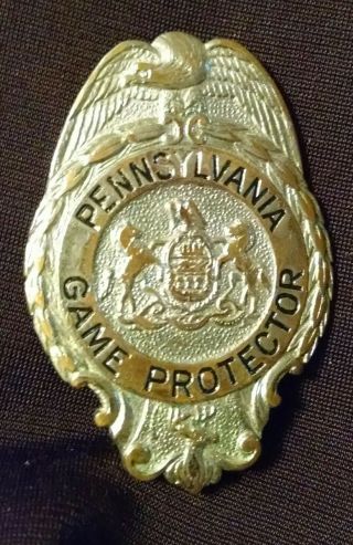 Obsolete Antique 1950s Pa Pennsylvania Game Protector Badge Pin License