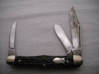 old case brothers 3 bld 3 1/2 inch pocket knife 3