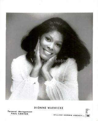 1976 Press Photo Musician Dionne Warwick Singer Tv Show Global Ambassador 8x10