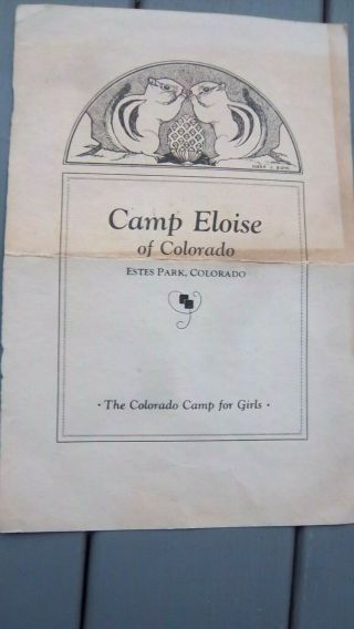 Camp Eloise Of Colorado Estes Park Camp For Girls Old