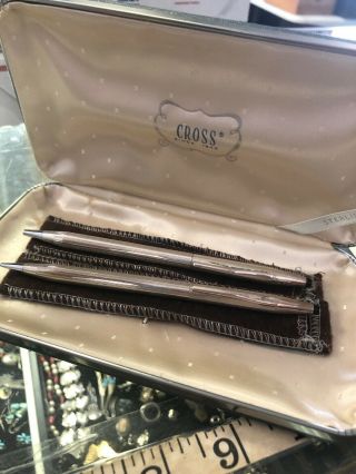 Vintage Cross Sterling Silver Pen Pencil Set