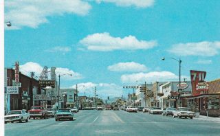 Main Street Vernal Utah Postcard 1960 
