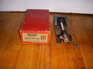 Vintage Millers Falls Tools No 217 Bench Drill Vise Pivot Jaw