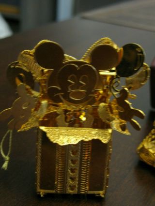 Disney Gold Plated Ornaments Set of 12 by Danbury 3