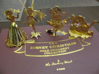 Disney Gold Plated Ornaments Set of 12 by Danbury 5