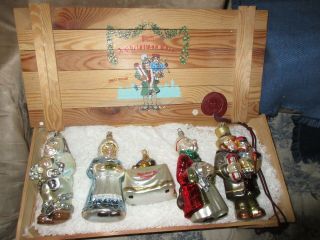 Kurt Adler Polonaise Komozja Christmas Carol 5 Pc Ltd Ed Ornament Set In Crate