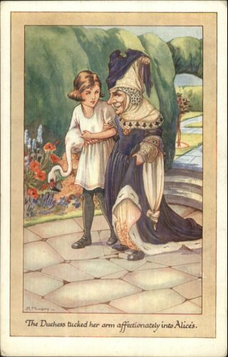 Alice In Wonderland The Duchess K.  Nixon Cw Faulkner C1910 Postcard