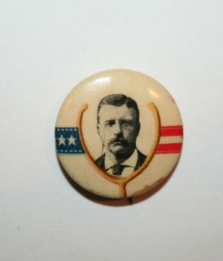 1904 Teddy Roosevelt President Campaign Button Political Pinback Pin