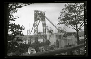1930 Ft Lee Bridge Construction Manhattan Nyc York Old Photo Negative 99p