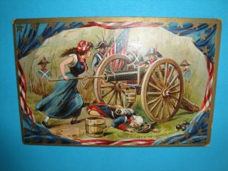 Raphael Tuck " Molly Pitcher " Postcard Circa 1910.  Independence Day Series No 159