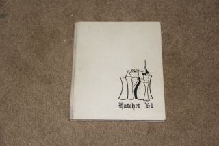 George Washington High School Yearbook Class Of 1961 " Hatchet " York City