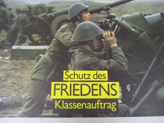 East German Military Poster Vintage Communist Artillery Cold War Europe 1989 2