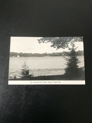 Vintage Postcard 1955 Lake Ariel Pennsylvania One Cent Stamp
