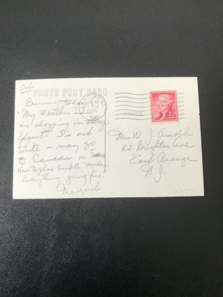 Vintage Postcard 1955 Lake Ariel Pennsylvania One Cent Stamp 2