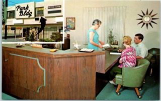 Bellflower California Postcard Hallock Escrows Mortgage Broker Advertising 1960s