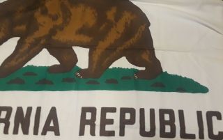 PIONEER FLAG CO.  CALIFORNIA REPUBLIC BEAR 3 ' X5 ' COTTON BANNER FLAG grommets 3