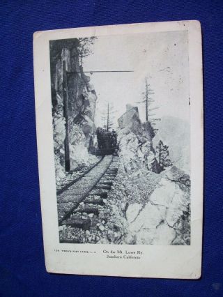 Vintage 1906 Mt.  Lowe Railway Granite Gate Pacific Electric Railway Pasadena