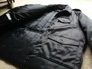 Correctional Officer Black Jacket Michigan State Industries W/collar Mens Xl