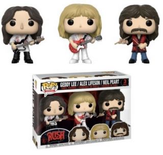 Geddy Lee Alex Lifeson Neil Peart Rush 3 - Pack Funko Pop 2019 Musicians