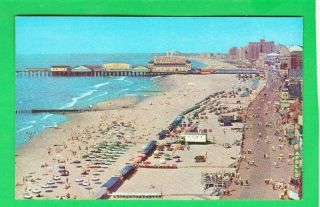 Postcard Atlantic City Jersey Boardwalk Vintage 7150