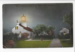 Vintage Postcard Of Point Pinos Light House In Pacific Grove,  California