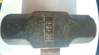 Ampco H - 70 Brass Sledge Hammer 61/2 lb SCARCE SIZE Vintage Mallet Short Handle 2