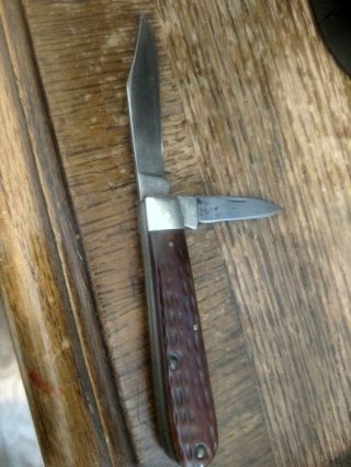 Vintage Case XX Pocket Knife - Red Bone 62024 1/2 - Two Blade - Good Snap 2