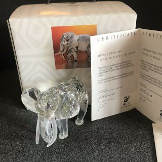 Swarovski Crystal Figurine Annual Edition 1993 Inspiration Africa The Elephant