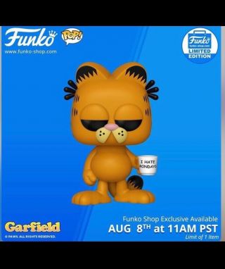 Funko Pop Animation Garfield I Hate Mondays Mug