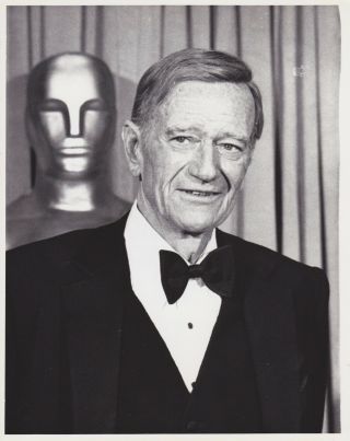 1979 Vintage Press Photograph - John Wayne - Hollywood - 51st Oscar Awards