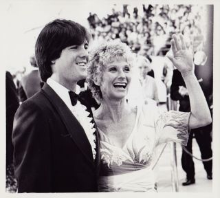 1980 Press Photo Cloris Leachman & George (son) - Hollywood - - Upi Photo