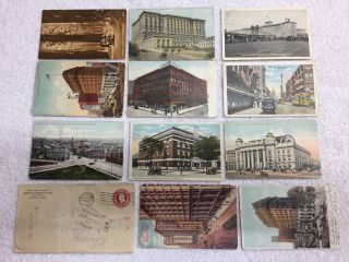 Post Cards from 1905 to 1926 with old stamps postmarked 2