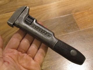 1897 Unusual Old/vintage Wood Handle Adjustable Wrench Antique/rare Farm Tool