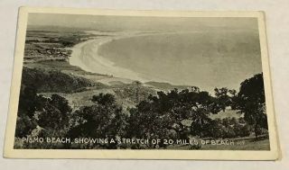 Vintage 1924 Pismo Beach,  California Postcard