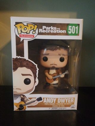 Funko Pop Television 501 Parks And Recreation Andy Dwyer Vaulted