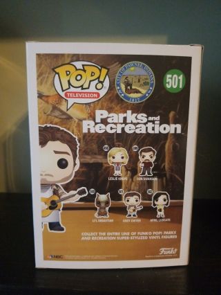 Funko POP Television 501 Parks and Recreation ANDY DWYER vaulted 3