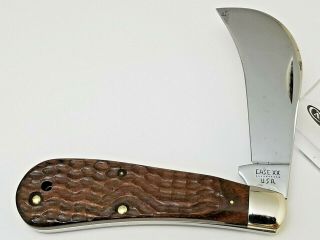 1980 10 Dot Case Xx Usa 61011 Hawkbill Pruner Knife 4 " Pakkawood Handles