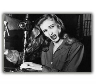 American Film Actress Veronica Lake Woman In War Ww2 Photo Glossy " 4 X 6 " Inch C