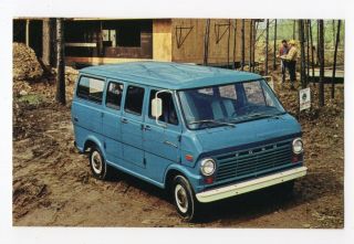 1970 Ford Econoline Van Ford Advertising Postcard