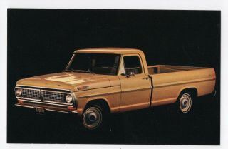 1970 Ford F100 Pickup Truck Ford Advertising Postcard
