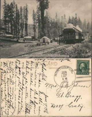 1916 From Fort Bragg To Willits California Western Railroad And Navigation Co.