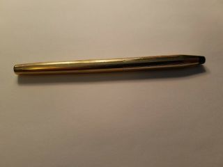 Cross 1/20th 10k Gold Filled Fountain Pen W/ 14k Gold Nib From Estate