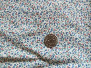 Vintage Feedsack Small Blue Floral Feed Sack Quilt Sewing Fabric